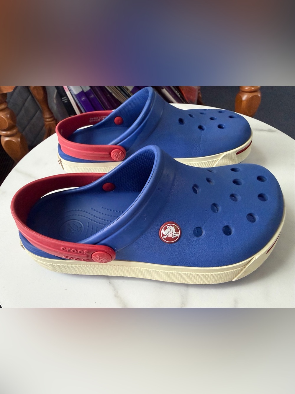 CROCS Blue Clogs youth size 3